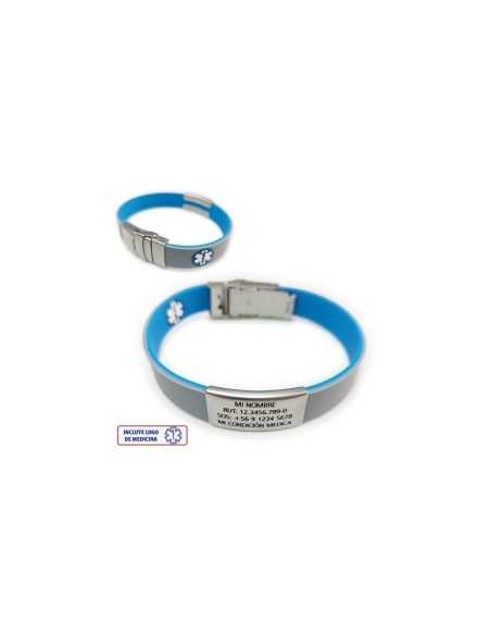 Pulsera Medical ROJO NEGRO