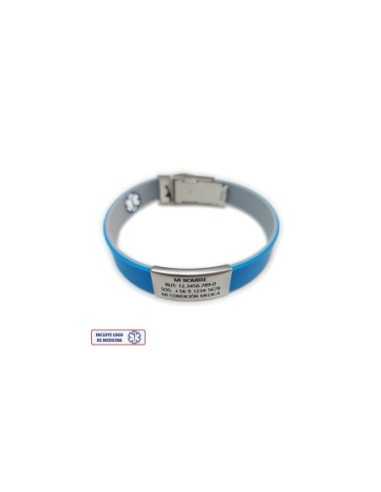 Pulsera Medical ROJO NEGRO
