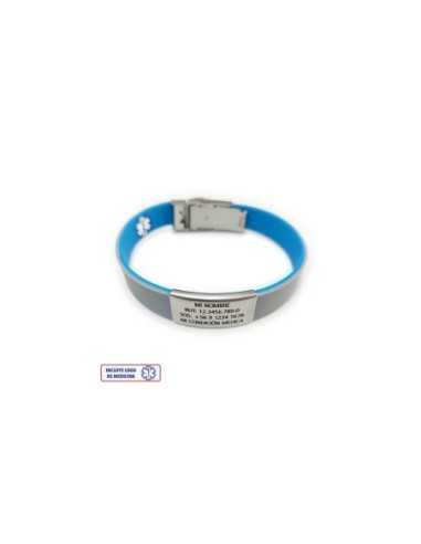 Pulsera Medical ROJO NEGRO