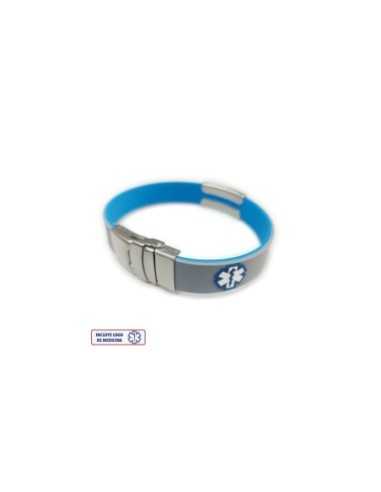 Pulsera Medical ROJO NEGRO