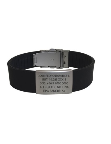 Pulsera ID Negra