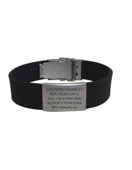 Pulsera ID Negra