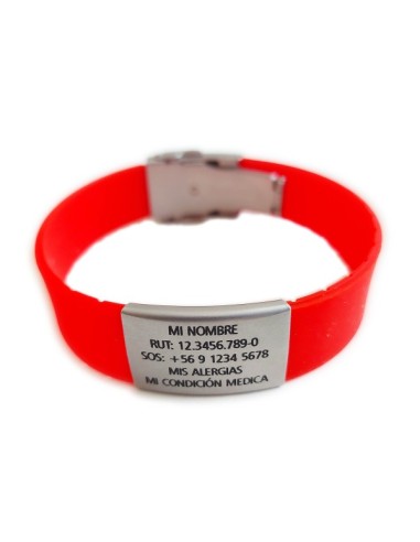 Pulsera ID ROJA