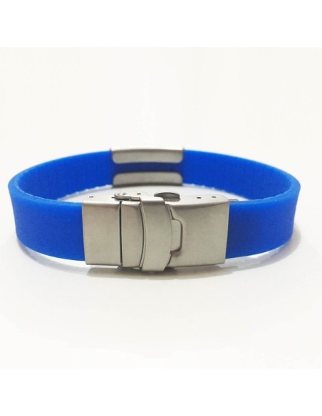 Pulsera Silicon Slim ID AZUL