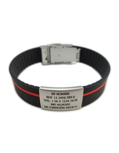 Pulsera ID Negra