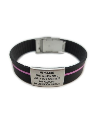 Pulsera ID Negra