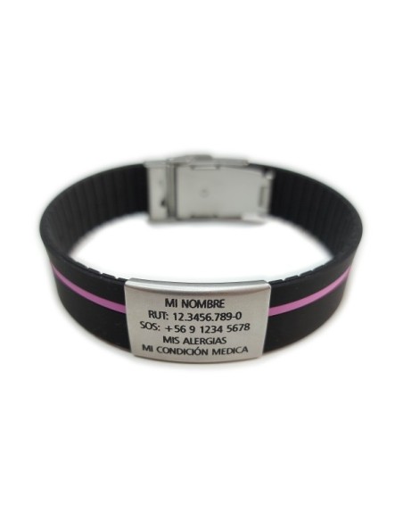 Pulsera ID Negra