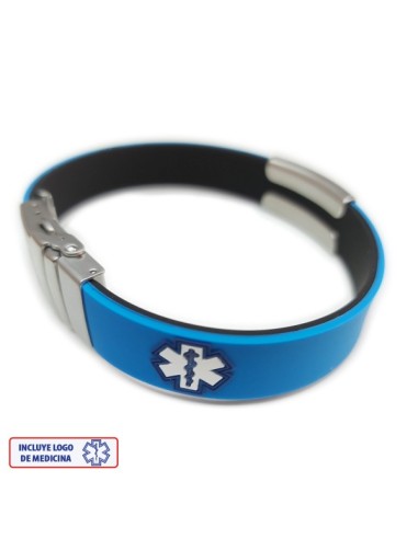 Pulsera Medical ROJO NEGRO
