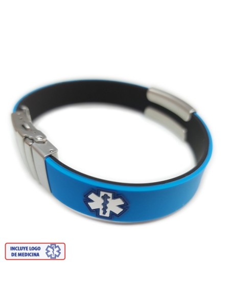 Pulsera Medical ROJO NEGRO