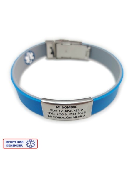 Pulsera Medical ROJO NEGRO