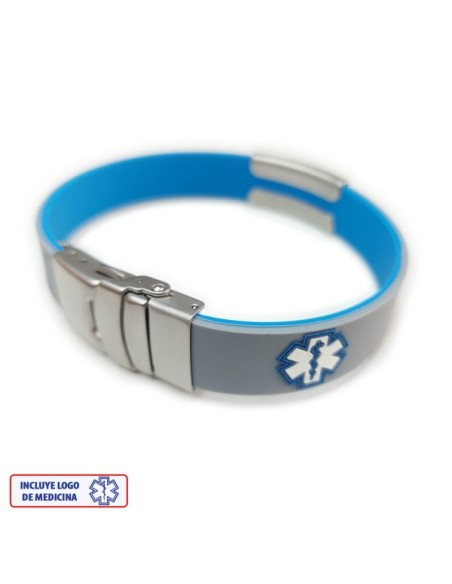 Pulsera Medical ROJO NEGRO